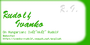 rudolf ivanko business card